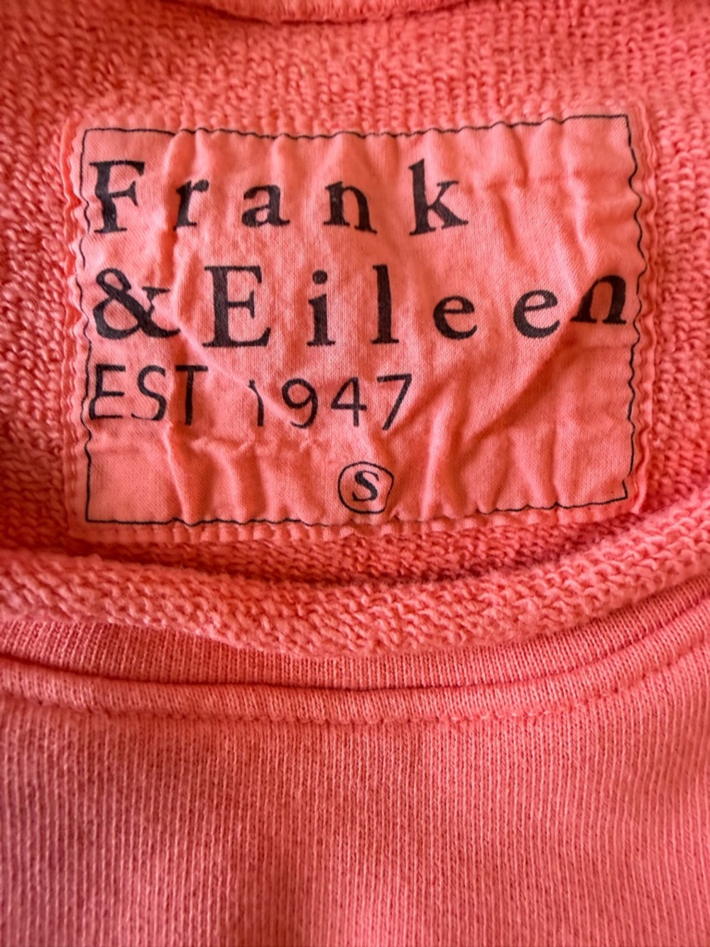 NWT Frank and Eileen Anna Triple Terry Medium Passion Fruit (Coral) never worn - Picture 4 of 9
